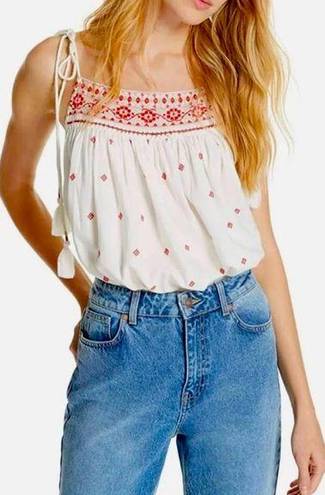 Free People  eternal love embroidered tank top