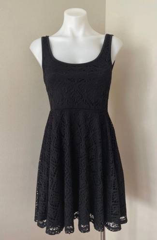 Aeropostale Women’s Black Crochet Summer Dress, Small