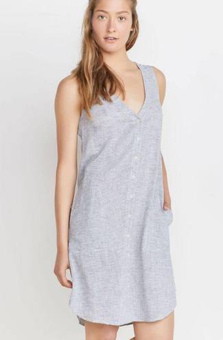 Marine layer  Lake Tank Dress in Thin Blue Stripe