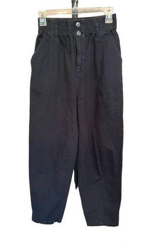 Pistola  Black Tapered Cropped Trousers - size Small