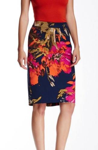 Trina Turk  Miki Floral-Print Pencil Skirt