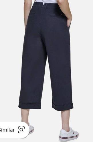 Tommy Hilfiger  Wide-Leg Chino Pants Size 10 Blue MSRP $69.50