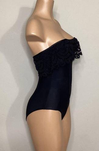 PilyQ New.  black lace one piece