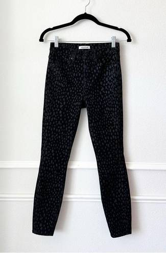 Good American  Good Legs Crop Jeans in Foil 001 Black sz 25