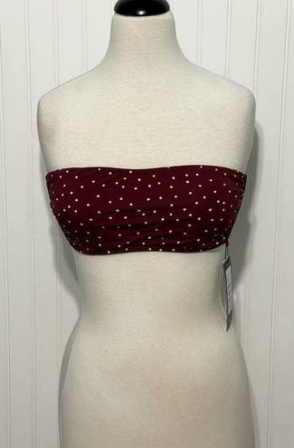 Vix Paula Hermanny  Lola Polka Dot Basic Bandeau Large Strapless Bikini Swim Top