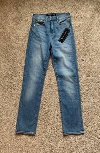 Veronica Beard High Waisted Straight Leg Jeans