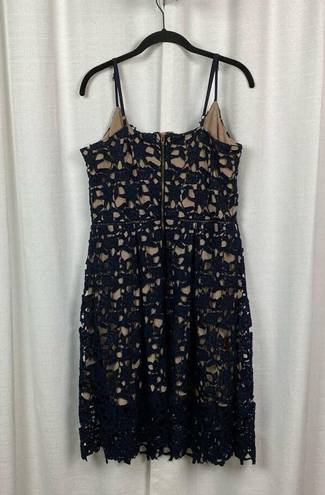 City Chic  Navy Blue So Fancy Crochet Lace Dress Sz.XS/14W