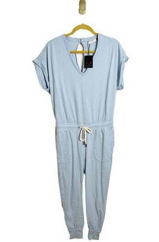 n:philanthropy NWT N:P by  Lawes Cotton Baby Blue Waist Tie Jumpsuit Large