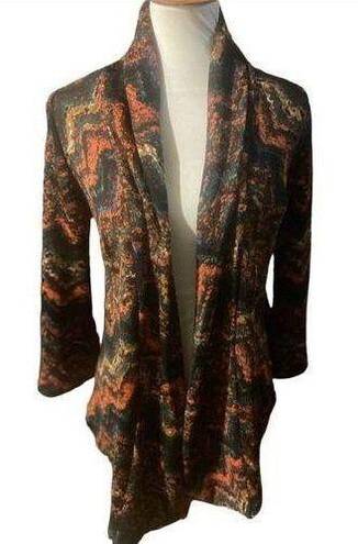 Alberto Makali  Multi Color Open Cardigan Sweater XS-EUC