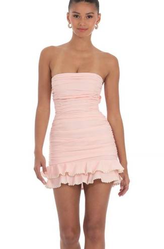 Lucy in the Sky Pink Strapless Mini Dress