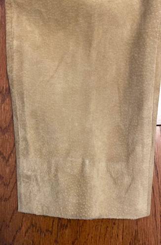 Moda Vintage  Spiegel genuine tan suede high waste pants - size 10.