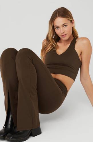 Alo Yoga High-waist Airbrush Flutter Legging In Expresso S