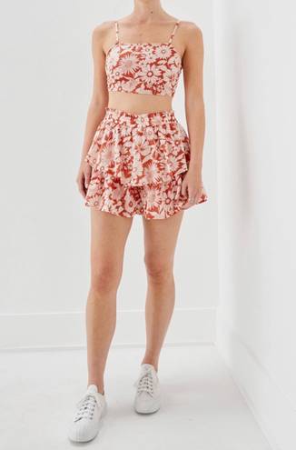 American Eagle Outfitters Floral Mini-Skort