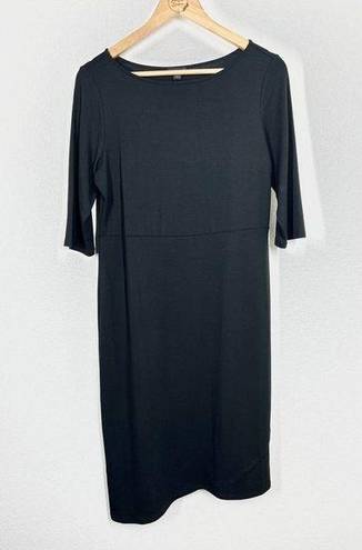 J.Jill  Black Wearever Asymmetric Hem Dress