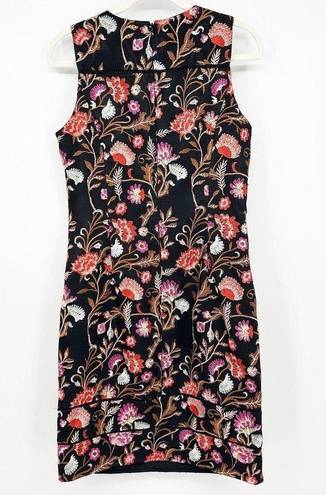 White House | Black Market  WHBM Womens Embroidered Floral Sheath Dress Size 8