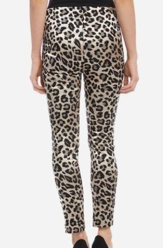 Karen Kane  Animal Print Leopard Leggings Gold/Black Holiday Shiny NWT SZ Small