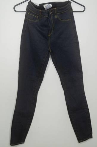 L'AGENCE L’AGENCE High Rise Gold Contrast Stitch Skinny Jeans in Dark Wash - Size 25 NWOT