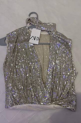 ZARA Sequin Top