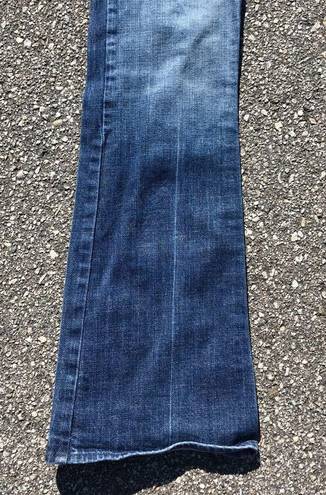 7 For All Mankind 8  light blue denim flare jeans