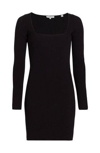 Vince Rib-Knit Mini Dress