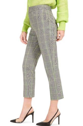 Bar III Becca Tilley x  Plaid Tapered-Leg Pants 6