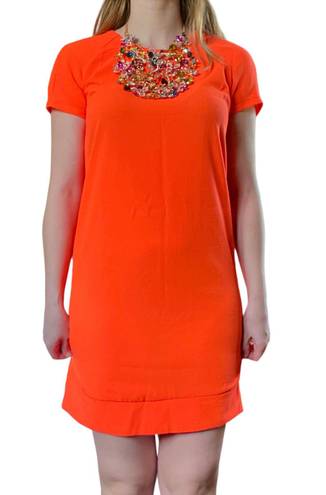 Sans Souci neon orange dress