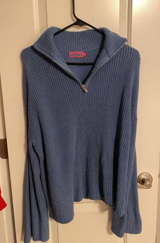 Edikted Amour high neck oversized zip sweater 
