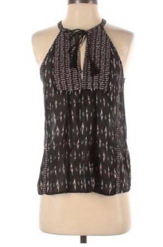 Joie  Tribal Print Ikat Sleeveless Silk Tank Top