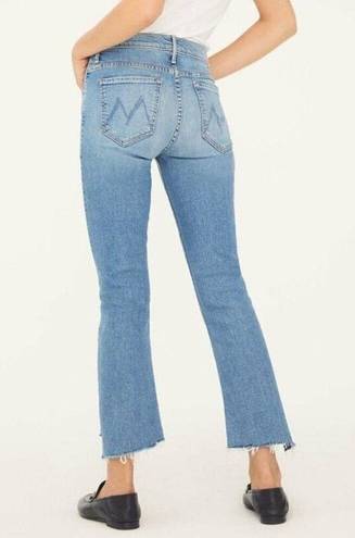 Mother Insider Crop Step Fray Jeans in Shoot To Thrill Denim Size 27