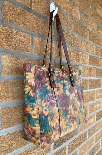 Patricia Nash  FRESCO BOUQUET SOLARO LEATHER TOTE