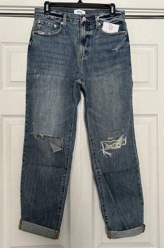 Pistola  Presley High Rise Relaxed Roller Jean Crop Length in Grand Blue Size 28