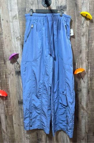 Free People Movement NEW  Stadium Pant Size Large Blue Dusk Cargo Wide Leg