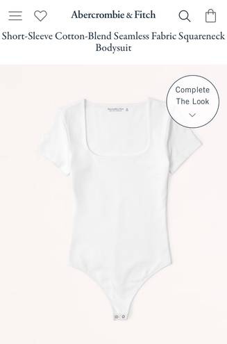 Abercrombie & Fitch White Abercrombie Bodysuit 