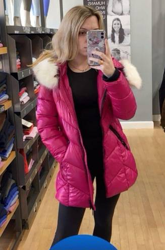 Bernardo pink puffer jacket