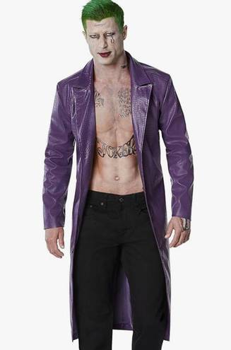 Spirit Halloween Suicide Squad Joker Purple Halloween Crocodile Trench Coat