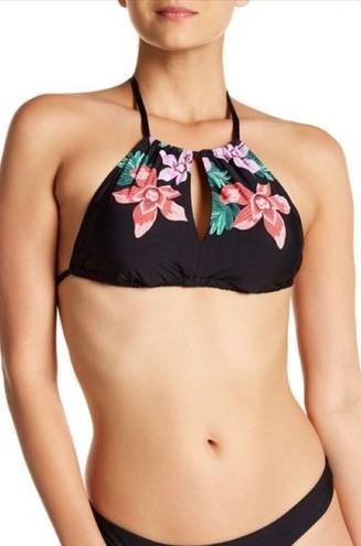 The Bikini Lab  floral keyhole top. NWT