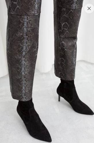 & Other Stories Snake Skin Pants