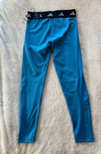 Adidas Blue Techfit 7/8 Tights