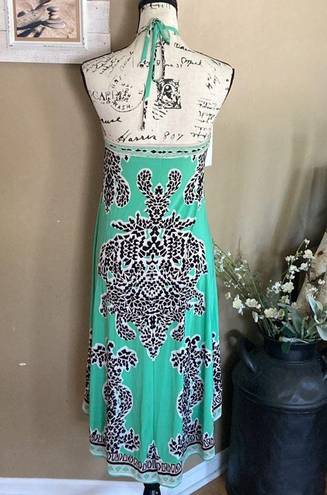 INC  international concepts size XS black and mint green tie behind neck