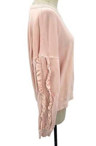 n:philanthropy  Lulu Ruffled Sweatshirt in Blossom Pink Size Large