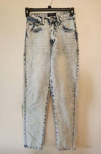 White Fox Boutique White Fox acid wash High Waist High Rise Jeans Denim Small