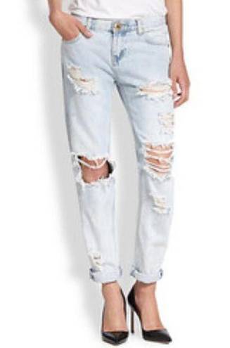 One Teaspoon  Awesome Baggies Distressed Boyfriend Jeans