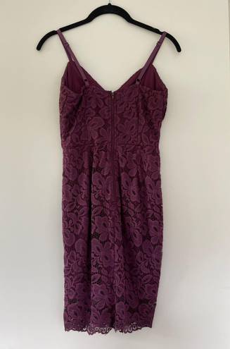 Charlotte Russe Purple Lace Dress 