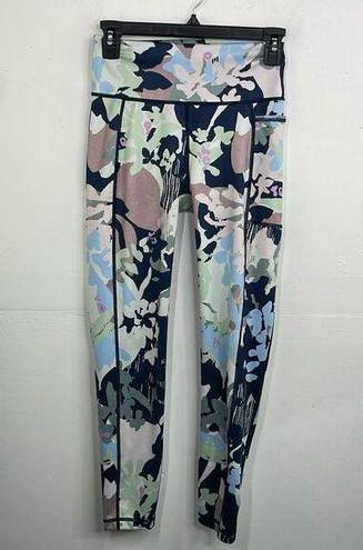 Sweaty Betty  Super Sculpt 7/8 Length Floral Print Leggings size 6