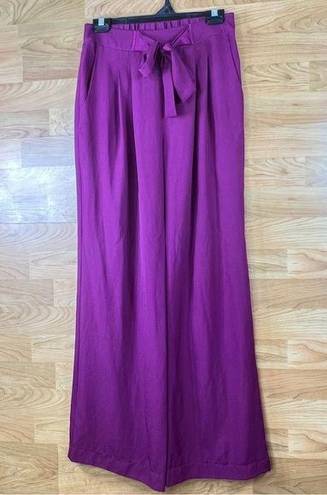 Harper  and Gray Size Small Wide Leg Pants with Pockets & Tie Waist