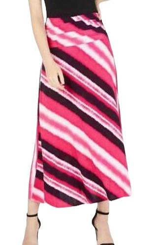 INC New  Tie Dye Convertible Maxi Skirt and Strapless Dress Pink Multi