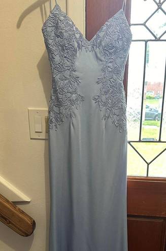 Faviana Blue Prom Dress