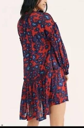Free People  Love Letter Dress / Tunic Women's Size Large  Floral Boho