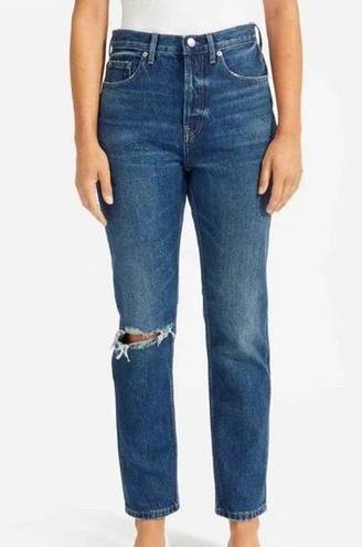 Everlane  The Cheeky Jean Medium Wash Busted Knee 28 Regular Jeans