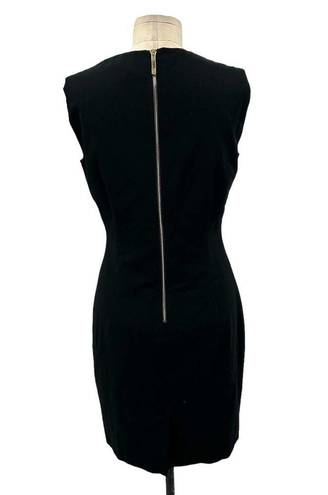 Ted Baker  Saloted Fitted Dress With Contrast Neck Black Size 2 / US 6